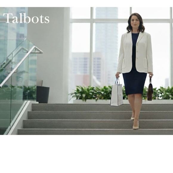Talbots Ivory Suit Jacket / Blazer Sz. 18 - Picture 1 of 4